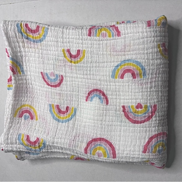 COPY - Rainbow Muslin Blanket/Swaddle - Picture 4 of 5